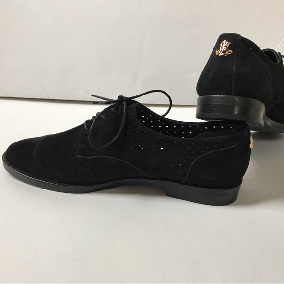 LAUREN Ralph Lauren Perforated Suede Oxfords 7.5 - Picture 5 of 8